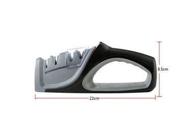 4 Stages Sharpening Tools Kithchen Knife Sharpener With Gray Color And 215 * 45 * 90 mm Size