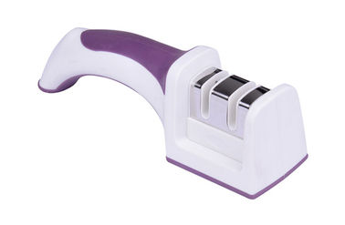 Square Detachable Handle Knife Sharpener With Cleaning Bursh , Purple Innovational