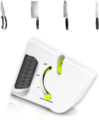 4 l'affilatrice portatile della cucina della macchina per affilare i coltelli della fase 2in1 a resore nonserrated le lame rapidamente