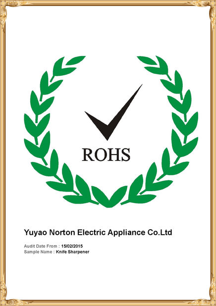 Porcellana Yuyao Norton Electric Appliance Co., Ltd. Certificazioni